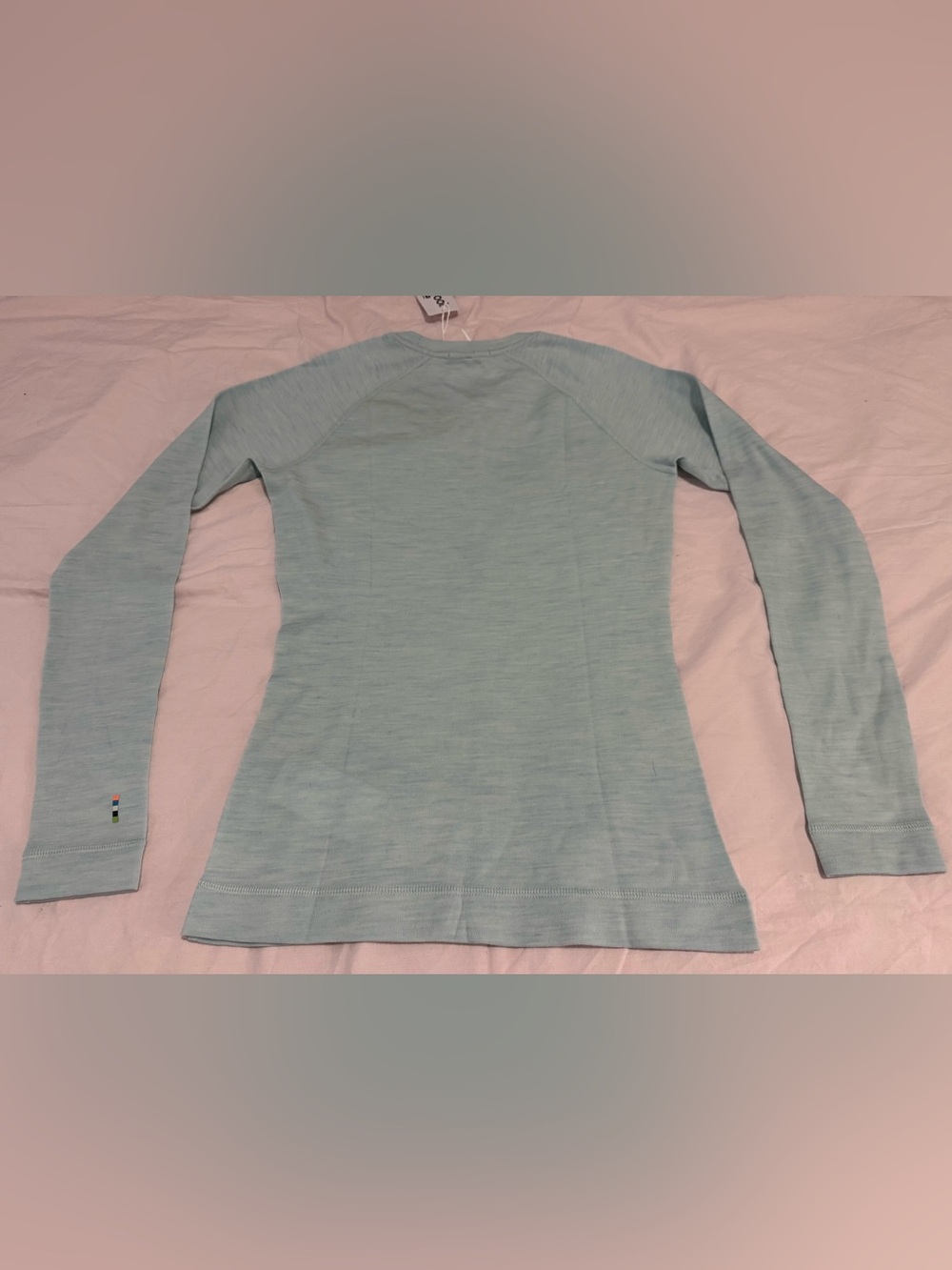 Smartwool Merino Baselayer Womens S (AQUA HEATHER) NWT - Picture 2 of 3